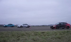 Porsche 911 Turbo S Drag Races 800 HP Audi RS3 and 1,000 HP BMW M5