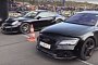 Porsche 911 Turbo S Drag Races Audi RS7, The Struggle Is Real