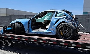 Porsche 911 Turbo S Goes From Supercar to Mega Hatch in One Horrific Crash