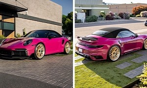 Porsche 911 Turbo S Is in a Pink Patch of Form, Rocks Controversial Hue Like a Champ