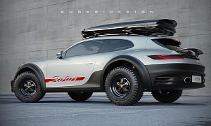Porsche 911 Turbo Safari Shooting Brake CGI-Joins Dakar to Expand Off-Road Lineup