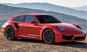 Porsche 911 Turbo Sport Turismo Rendered as Shooting Brake Offender