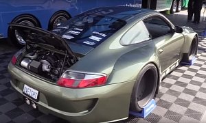 Porsche 911 with LS3 V8 and Wide Body Kit Looks Like a Fetish at LS Fest