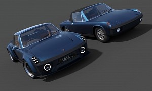 Porsche 914 Rendering Previews Real Restomod Powered by Cayman Entrails
