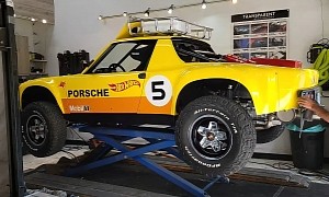 Porsche 914 Safari Is a Life-Size Hot Wheels Car, Gets Dry Ice Cleaning