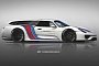 Porsche 918 Shooting Brake Rendered as the Panamera Sport Turismo's Big Brother