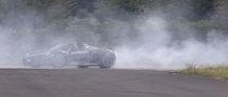 That Moment When a Porsche 918 Spyder Does Donuts with Tons of Smoke