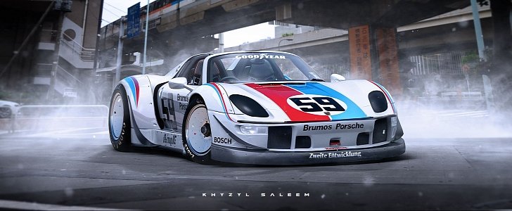 Porsche 918 Spyder Gets Rauh-Welt Begriff Body Kit: rendering