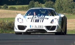 Porsche 918 Spyder Prototype Spotted Near Nurburgring
