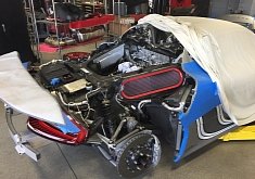 Porsche 918 Spyder Undergoing Servicing Looks Like V8 Open Heart Surgery