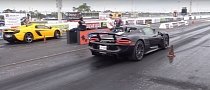 Porsche 918 Spyder vs. McLaren 650S Spider Is Not Your Usual Open-Air Drag Race
