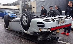 UPDATE: Porsche 959 Flips Over in Extreme Geneva Crash