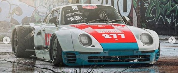 Porsche 959 hot rod rendering