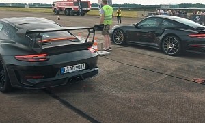 Porsche 991 Turbo S Vs. 991.2 GT3 RS Drag Race Can Only Have One Winner