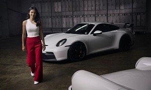 Porsche Ambassador Emma Raducanu Drives Silver 911 Carrera GTS Cabrio