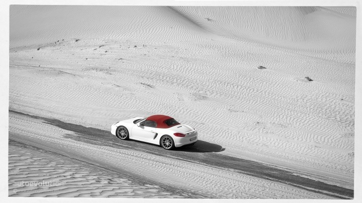 Porsche Boxster in the desert