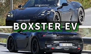 Porsche Boxster EV Caught Parading Its Final Production Lights, Do You Like the Design?