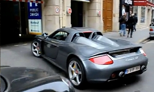Porsche Carrera GT in Paris Car Park