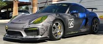 Porsche Cayman GT4 Gets Beater Racecar Look with this Stunning Wrap
