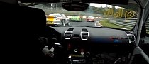 Porsche Cayman GT4 Clubsport One-Ups 911 and Audi TT Racecars on Nurburgring