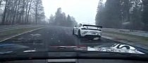 Porsche Cayman GT4 Clubsports Battling on Snowy Nurburgring Go Berserk