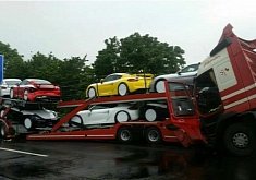 Porsche Cayman GT4 Delivery Truck Rear-Ended in Germany, At Least 6 GT4s Ruined