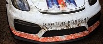 Porsche Cayman GT4 Gets Worn-Out Martini Livery, Looks Mind-Blowing
