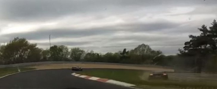 Porsche Cayman GT4 Has 200 KM/H Nurburgring Crash