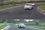 Porsche Cayman GT4 Plays with Three Megane RS Hot Hatches while Lapping the Nurburgring
