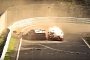 Porsche Cayman GT4 Rear-Ends VW in Nurburgring Oil Spil Pile-Up
