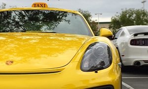 Porsche Cayman GT4 Taxi Shows Up at Cars & Coffee in California