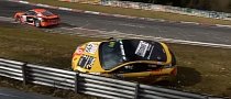 Porsche Cayman GT4 vs. Renault Megane RS Nurburgring Duel Ends in a Nasty Crash