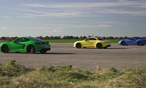 Porsche Cayman GTS Takes on a GR Toyota Supra and Alpine A110 S, Supra Pulls a Surprise