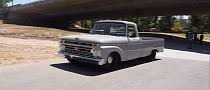 Porsche Chalk 1966 Ford F-100 Longbed Looks Pristine, Drives Like a Hot Rod Thanks to Dad