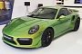 Porsche Exclusive 911 Turbo S Has $98,000 Python Green Chromaflair Paint