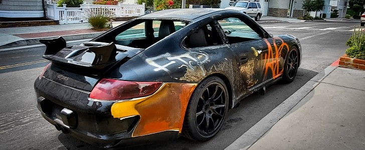 Porsche GT3 RS Vandalized During Riots Still Runs, Shows Mad Max Spec