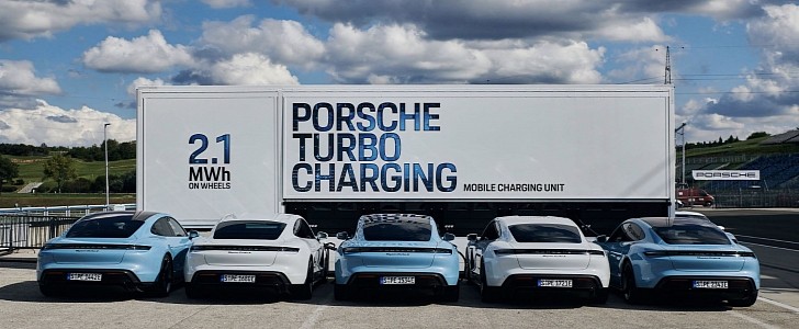 Porsche Is Taking Charge in the EV World with a Behemoth Charging Station