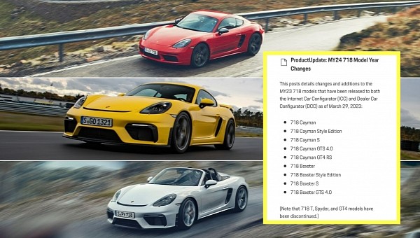 Discontinued Porsche 718 Models