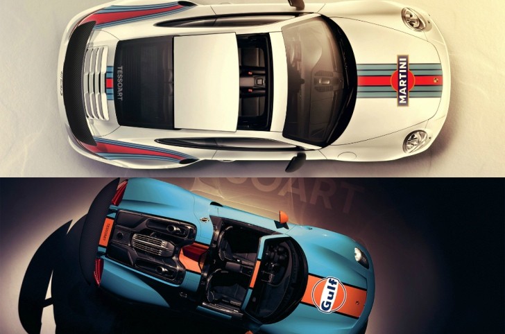 Porsche Livery Battle: Gulf 918 Spyder or Martini 911 Turbo S