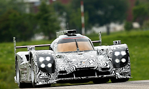 Porsche LMP1 Prototype Emerges for Testing Ahead of 2014 Le Mans Debut