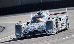 Porsche LMP1 Race Car Beings Track Testing, New Photos Revealed