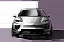 Porsche Macan EV Shows Up in Official Sketches, Now Inching Closer to Debut
