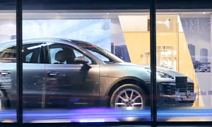 Porsche Macan Makes UK Debut in Harrods Window