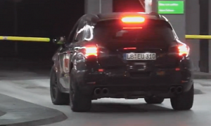 Porsche Macan SUV Spotted in Stuttgart Underground Parking Garage