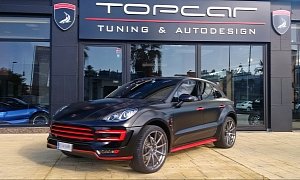 Porsche Macan Ursa by Topcar Gets Unique Black and Red Look
