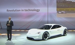 Porsche Mission E Concept Revealed in Frankfurt with 600 Electric Horses <span>· Video</span> , Live Photos