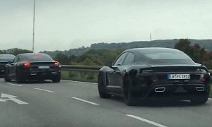 Porsche Mission E Convoy Shows Up, Dealers Reportedly Make Waiting Lists