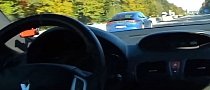 Porsche Panamera Turbo Humiliates Megane RS Doing 250 KPH/155 MPH on Autobahn