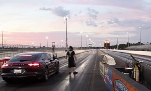 Porsche Panamera Turbo S E-Hybrid Drag Races 911 Turbo S, The Result is a Bummer
