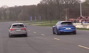Porsche Panamera Turbo Sport Turismo Drag Races Audi RS3, Underdog Effect Strong